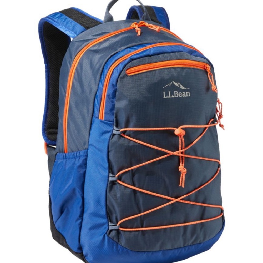 L.L. Bean  comfort carry laptop pack 30L Blue and Orange Backpack